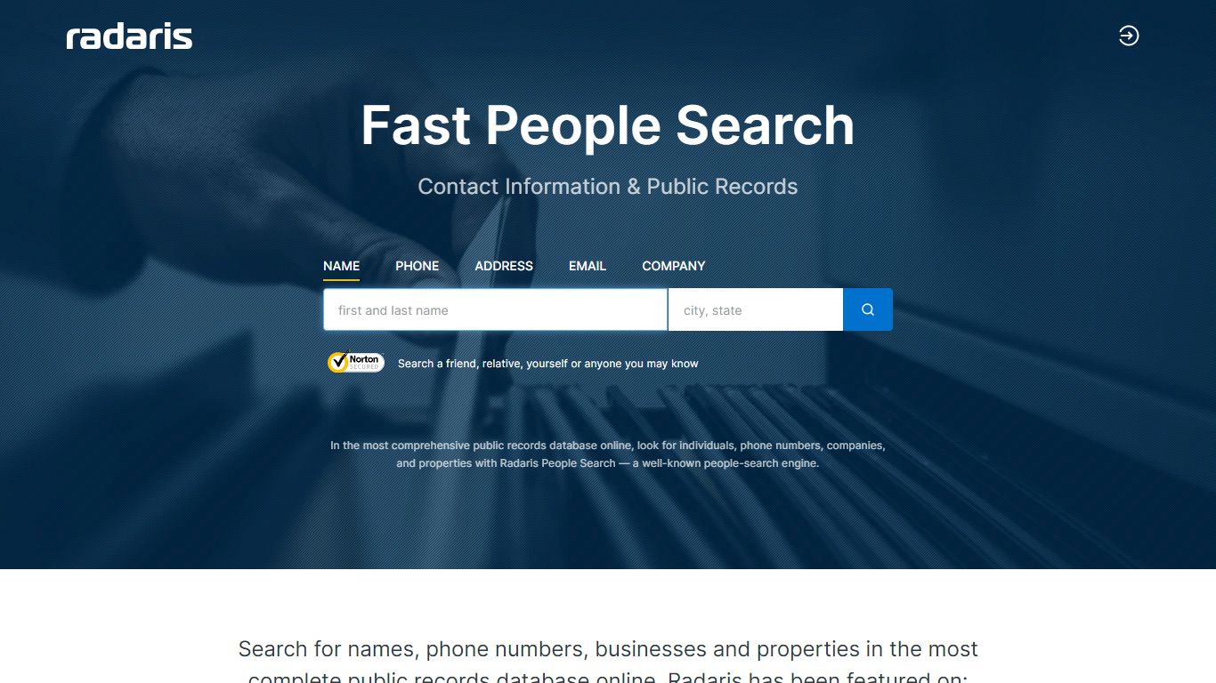 People Search - Find People Fast and Free | Radaris